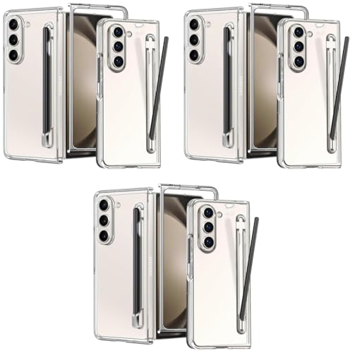 ZORBES® Phone Case for Samsung Galaxy Z Fold 5 Fashion Bi-fold One-Piece PC with HD Transparent 6.3-inch Front Display Cover Integrated S Pen Holder 3PCS ZORBES® Phone Case for Samsung Galaxy Z Fold 5 Fashion Bi-fold One-Piece PC with HD Transparent 6.3-inch Front Display Cover Integrated S Pen Holder 3PCS